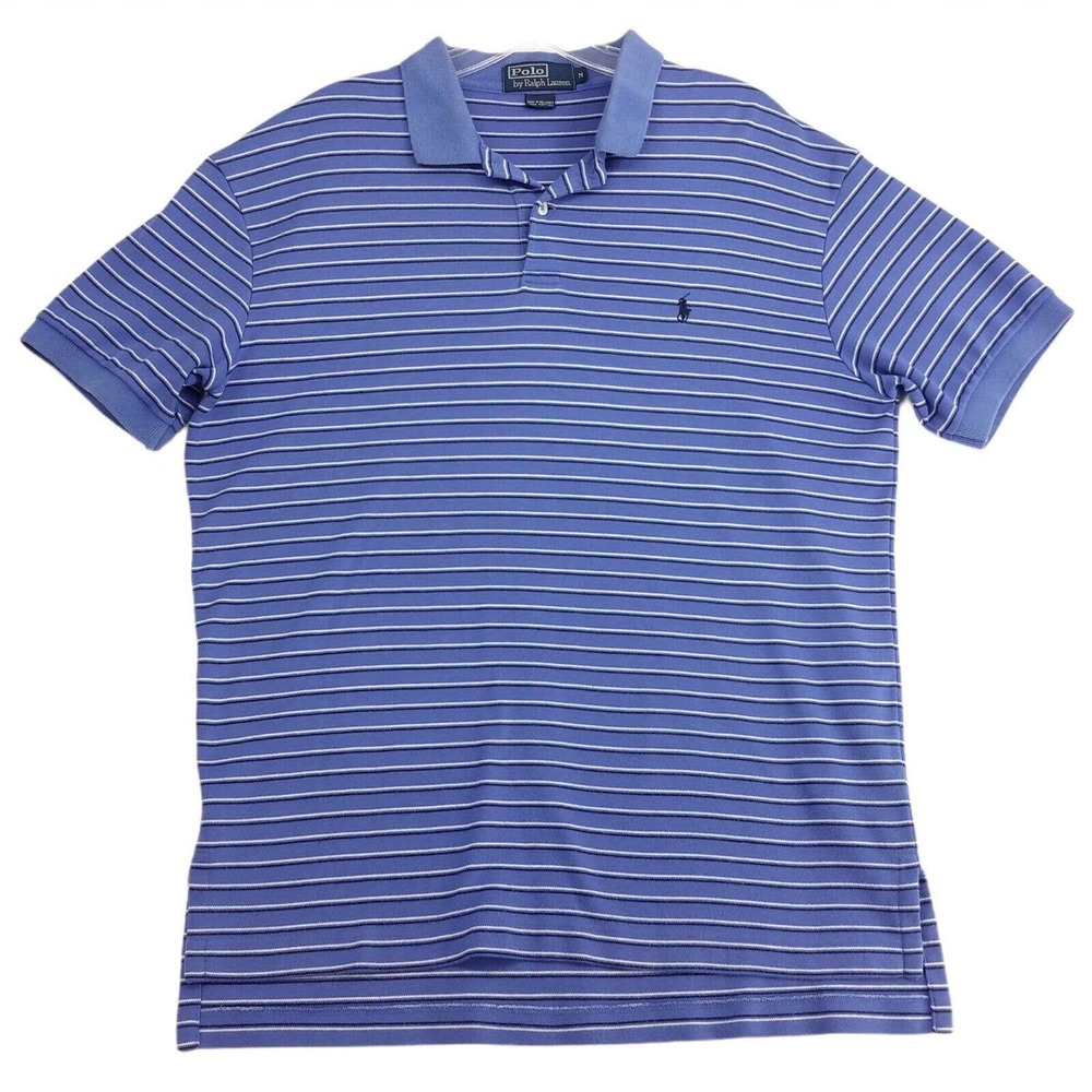 Polo Ralph Lauren Men's Shirt Blue White Stripe M